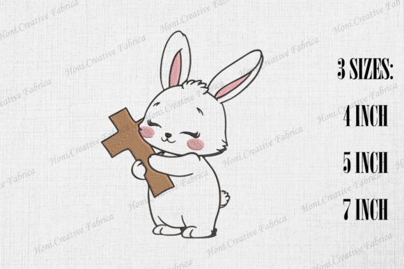 Cute Bunny Hugging Cross: A Designer's Easter Review