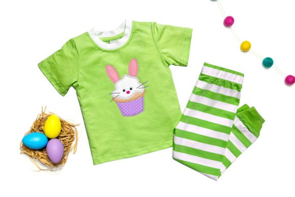 Easter Bunny Cupcake Applique Review for Boutique Apparel