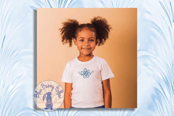 Flower Pastel Blue: A Sweet Seasonal Embroidery Pick