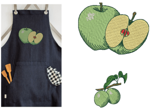 Green Apple: A Fresh Twist for Holiday Embroidery