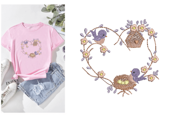 Little Sparrow: A Versatile Embroidery Design for Etsy Sellers