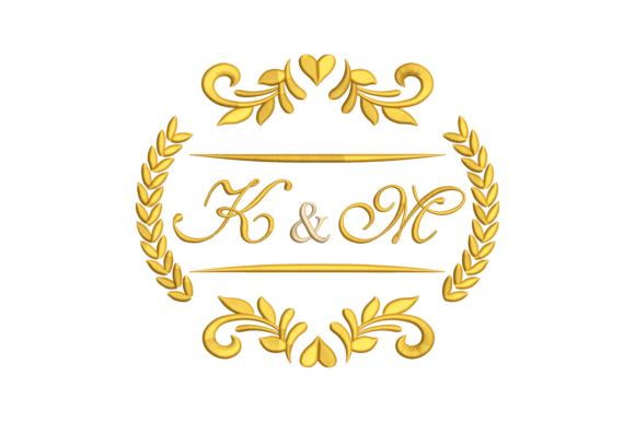 Monogram Letters K and M: A Holiday Design Review