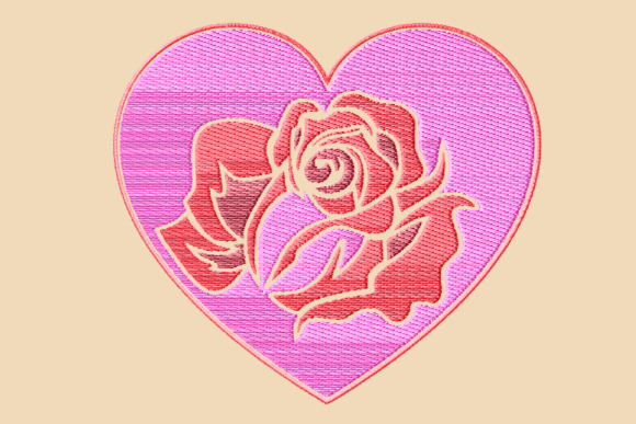 Review: Red Rose Pink Satin Heart for Boutique Sweatshirts
