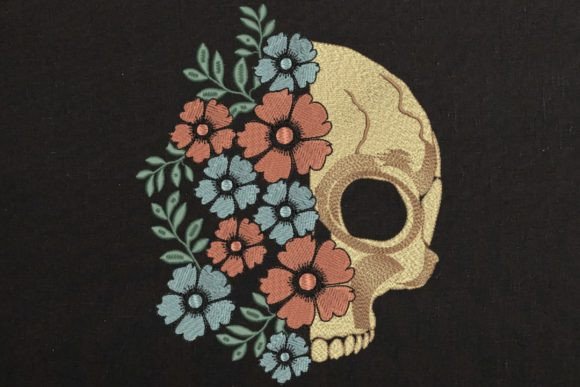 Skull with Flower: A Pro Review for Branded Merch