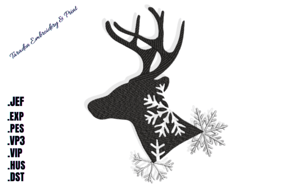 Snowflakes and Deer Silhouette: A Winter Embroidery Review